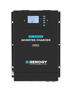 RENOGY Växelriktare 2000 W med laddare 80 A och display