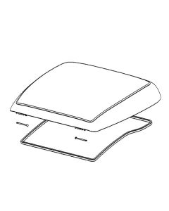 Glas komplett med packning och gångjärnsstift Mini Heki/Style