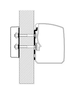 Adapter Flat Wall för Thule 3200