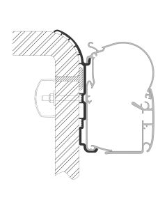 Adapter för Bürstner till markis Dometic Series 1