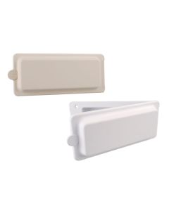 Hus för servicelucka utan lås