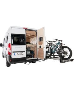 Trigo Van cykelställ med 1 smal och 1 bred skena för Fiat Ducato