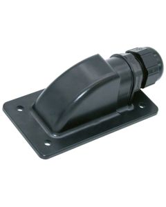 Sunflex svart takgenomföring, 1 kabeluttag