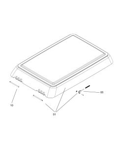 Glashuv komplett Midi-Heki Style