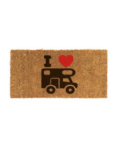 Kokosmatta med Husbils-Motiv