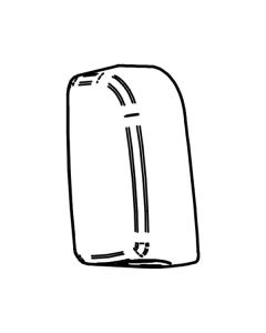 Ändkåpa Thule 4200 från 3,5 m vit, vänster och höger B-603610