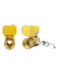 LILIE elektrisk avtappningsventil grå-GUL 1¼"