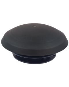 Takventil 110 med myggnät, svart