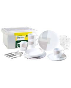 Brunner servis set canvas, 36 delar
