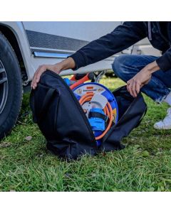 Transport- och förvaringsväska för kabeltrumma