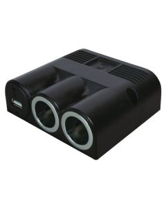 Utanpå monterat trippeluttag med USB