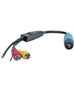 Adaptermonitor, 6-polig skruvkoppling till cinchplugg