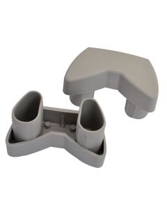 Ändstycke för cykelskena 2007 Euro Carry grå