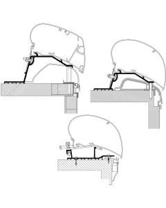 Hobby husvagn Takadapter för Dometic