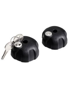 Låsbara roterande handtag för hållare