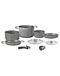 Brunner kastrullset Gourmet Rock NG 8+1