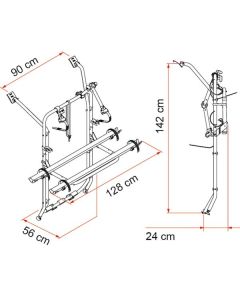 Cykelhållare Carry-Bike VW T5 E-bike Fiamma