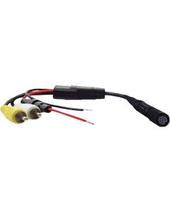 Adaptermonitor, 6-stifts uttag till 2 RCA-kontakter