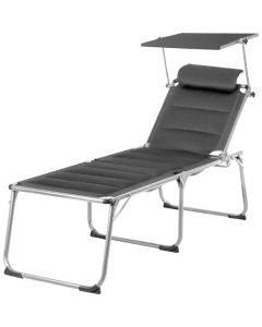 Brunner Marbella High H2L solsäng, antracit