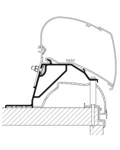 Roof Adapter för Hobby husvagnar för TO serie 6 och 9