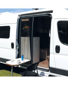 Insektsskyddsdörr REMICare VAN Fiat Ducato med bordsskena