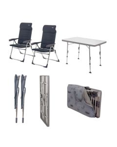 Crespo stol och bordsset Valencia klädda