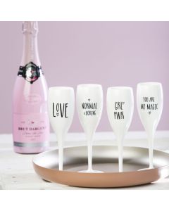 Champagne glass set Cheers