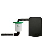 Elektrisk toalettventilation för clesana -dörrversion svart